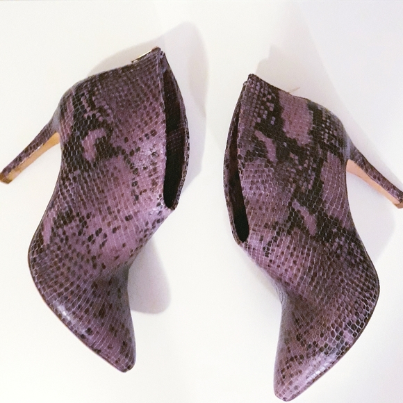 Leather Snake Booties - Picture 2 of 9